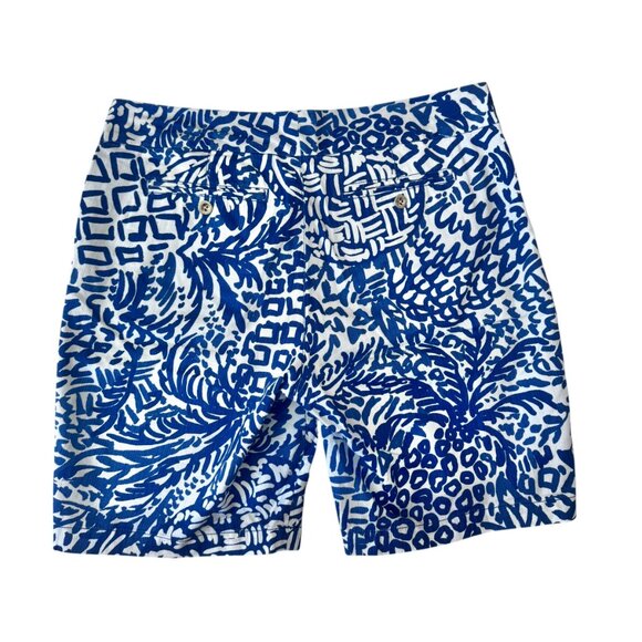 Lilly Pulitzer NEW Chipper Indigo Home Slice Pineapple Bermuda Shorts size 10 - Picture 5 of 7